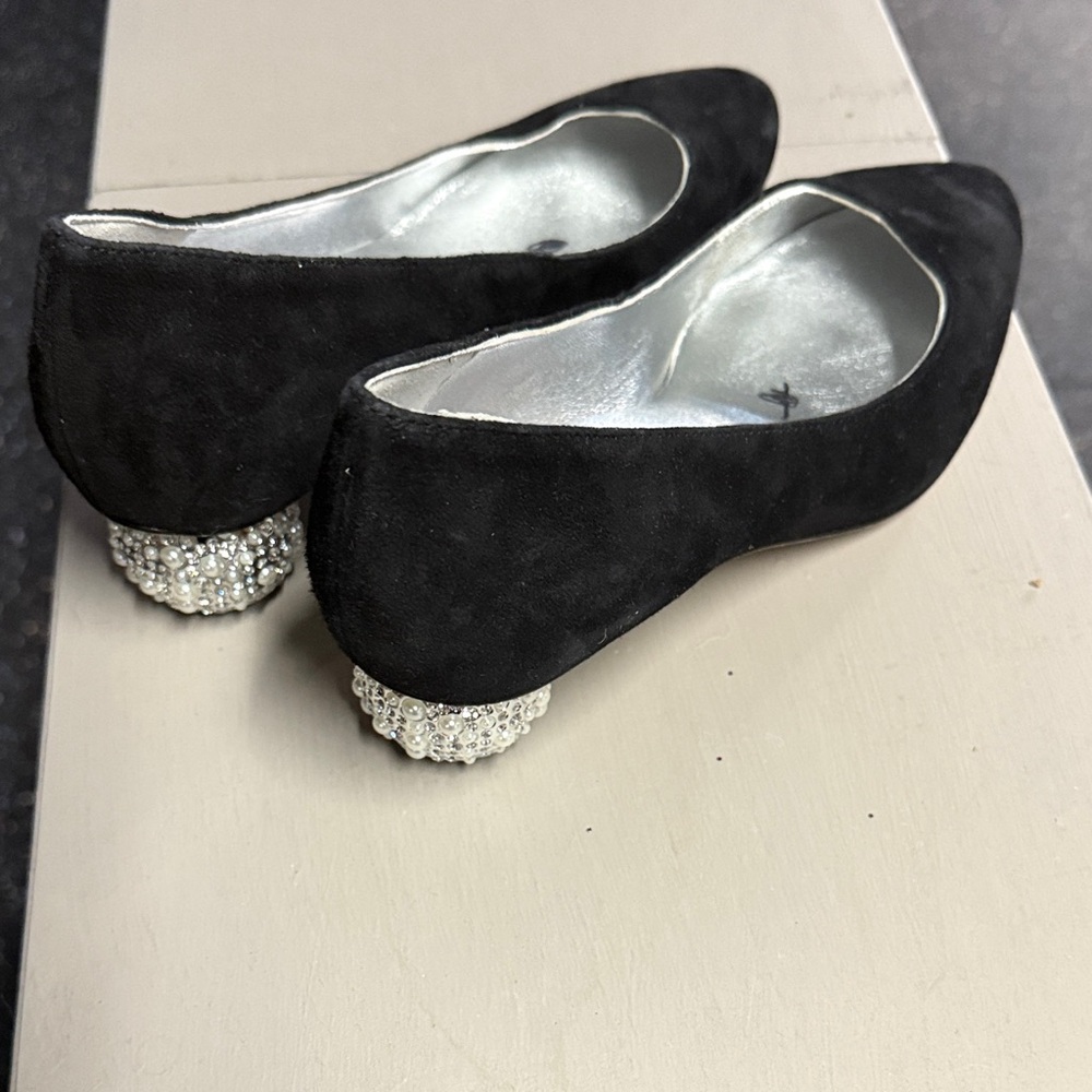 Kate Spade Elegant Black Women's Shoes with Crystal Heels